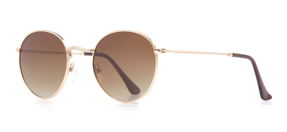 BENX SUNGLASSES Sunglasses Kid Man,Woman,Unisex Round Full-Rimmed Metal Polarize BXGÜNŞ 8006.46-C.14